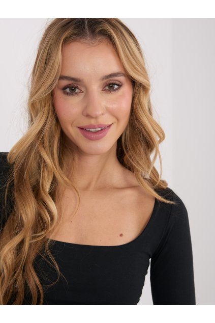 Dámska blúzka s dlhým rukávom čierna WT-BZ-A1217.74 (Farba Čierna, Veľkosť ONE SIZE)