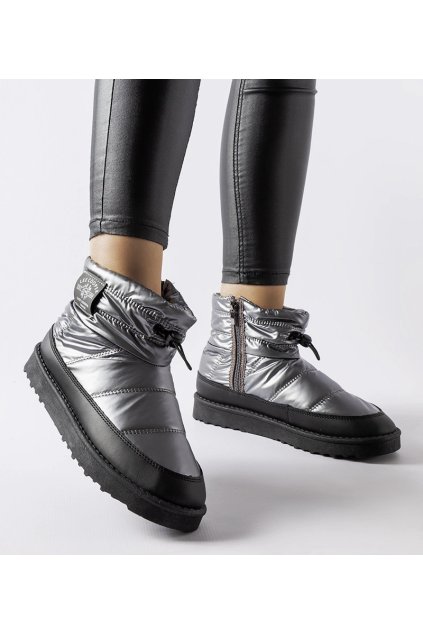 Sivé snehule Lee Cooper LCJ-23-44-1966L LCJ-23-44-1966L SILVER 38 - GM (Veľkosť 38)