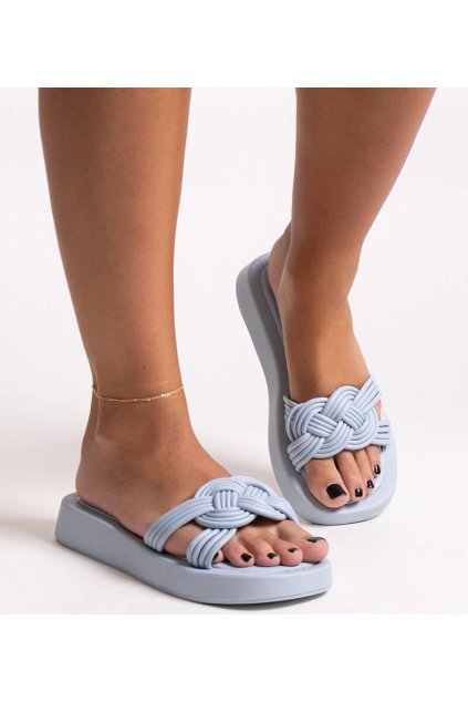 Dámske šľapky modré kód CM-49 - GM CM-49 BLUE 38 - GM (Veľkosť 36)