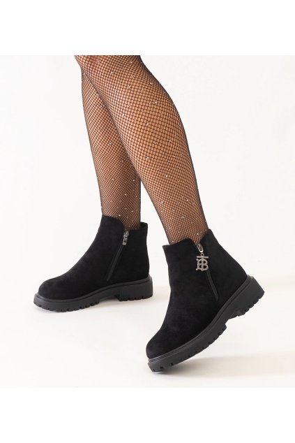 Dámske topánky tenisky čierne kód LP24060 - GM LP24060 BLACK MICROFIBER 38 - GM (Veľkosť 36)