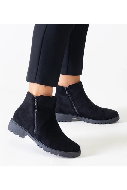 Dámske topánky tenisky čierne kód BL24004 - GM BL24004 BLACK MICROFIBER 38 - GM (Veľkosť 36)