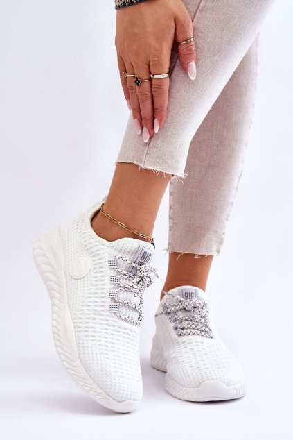 Dámske tenisky memory foam big star hh274296 bile / HH274296 WHITE (Veľkosť 38)