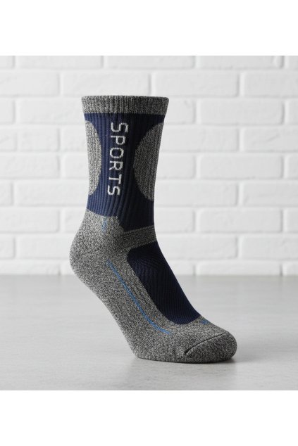 Čierno-biele teplé ponožky Sella ASP6-30 NAVY 39-42 - GM (Veľkosť 39-42)