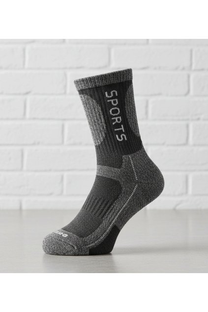 Čierno-biele teplé ponožky Sella ASP6-30 DARK GREY 39-42 - GM (Veľkosť 39-42)