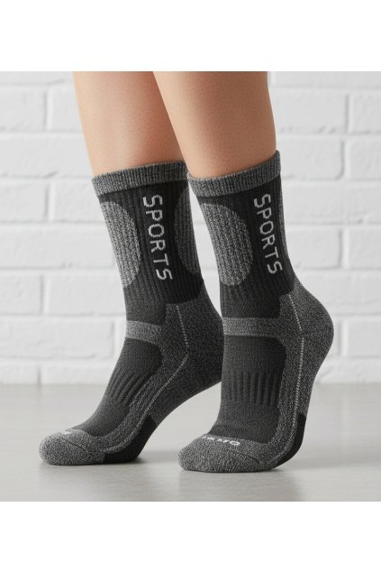 Sivé teplé dámske ponožky Siera BSP6-30 GREY 39-42 - GM (Veľkosť 39-42)