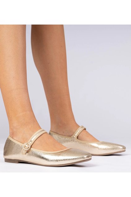 Dámske baleríny Zlatá kód X5-309 - GM X5-309 GOLD 38 - GM (Veľkosť 38)