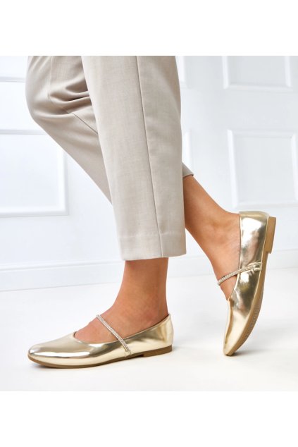 Dámske baleríny Zlatá kód GL21 - GM GL21-4 GOLD 38 - GM (Veľkosť 37)