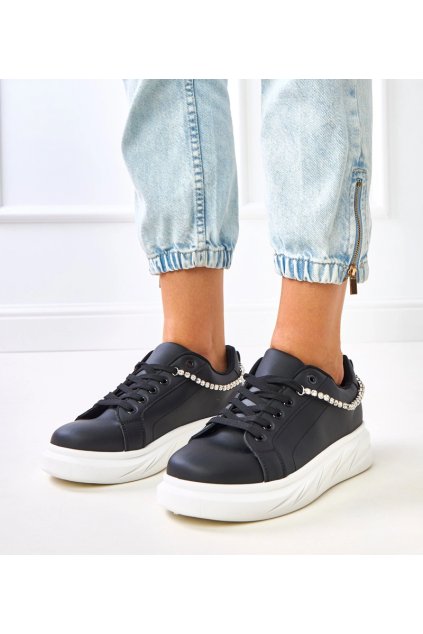 Dámske topánky tenisky čierne kód SL-A52 - GM SL-A52 BLACK 38 - GM (Veľkosť 38)