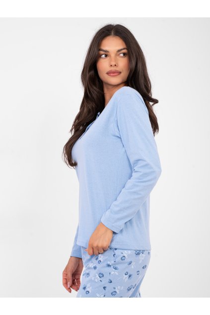 Dámske Pyžamo farba Svetlo-modrá kód DU-PI-FP-007.69 (Farba Svetlo-modrá, Veľkosť XL)