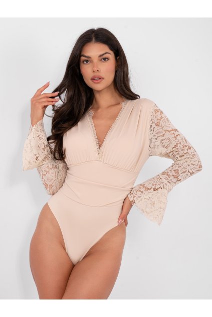 Dámske body béžová IT-BO-22160.01 (Farba Béžová, Veľkosť ONE SIZE)