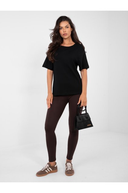 Dámske jednofarebné farba čierna kód RV-TS-A1090.30 (Farba Čierna, Veľkosť S/M)