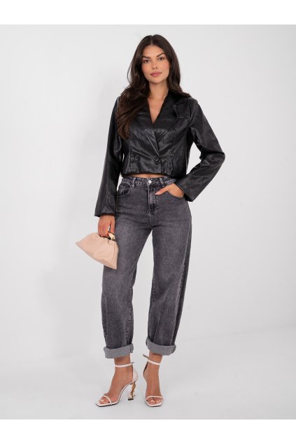 Dámska Bunda farba Čierna kód IT-KR-FL9719-1.36 (Farba Čierna, Veľkosť ONE SIZE)