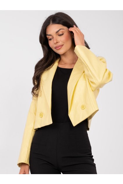 Dámska Bunda farba Svetlo-žltá kód IT-KR-FL9719-1.36 (Farba Svetlo-žltá, Veľkosť ONE SIZE)