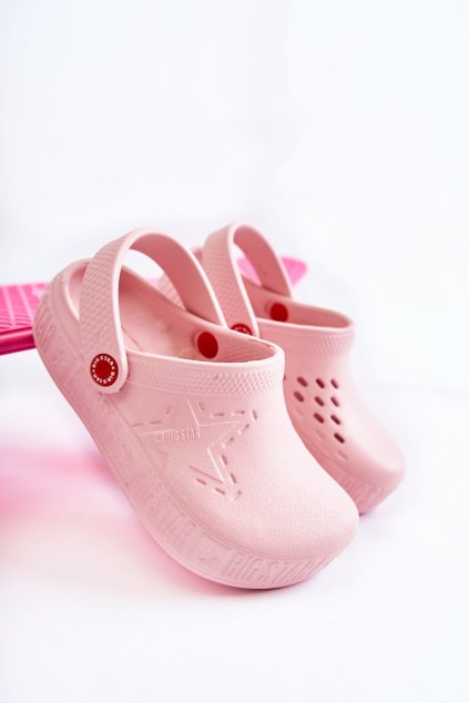 Detské ľahké papuče kroks big star ii375007 růžove / II375007 PINK (Veľkosť 33)