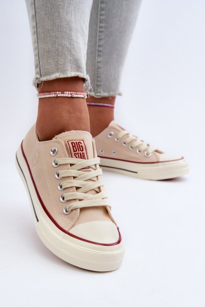 Nízké dámské tenisky Big Star NN274272 béžové (Veľkosť 40)