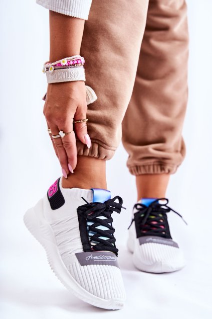 Dámská sportovní obuv nazouvací Bíle Klayra (Veľkosť 36)