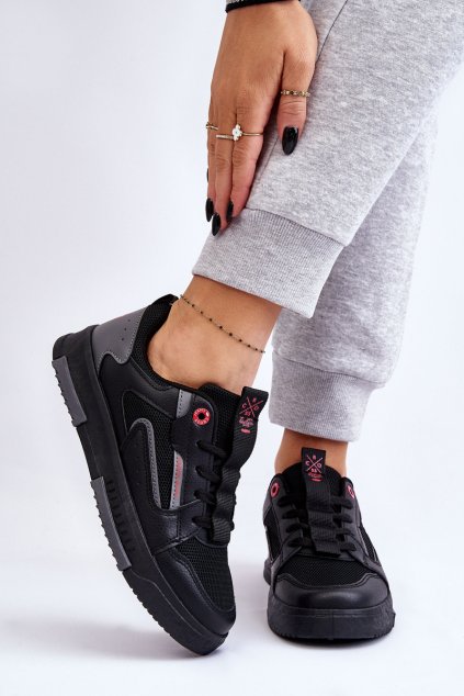 Dámské Cross Jeans Nízké tenisky LL2R4012C Černá (Veľkosť 36)