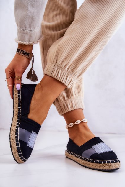 Dámské slip-on espadrilky Big Star JJ274963 Černá (Veľkosť 37)