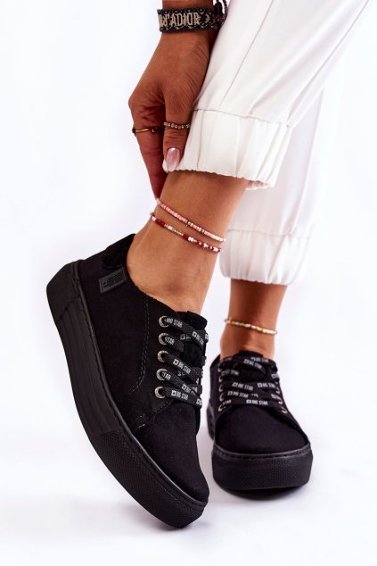 Dámské tenisky Memory Foam System Big Star KK276001 Černe (Veľkosť 37)