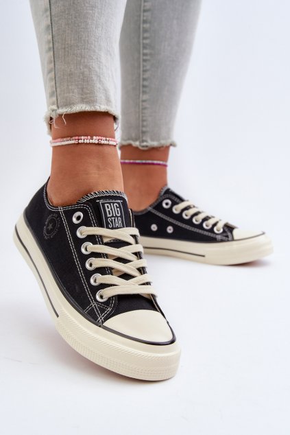 nízke Dámske tenisky big star nn274269 čierne / (Veľkosť 36)