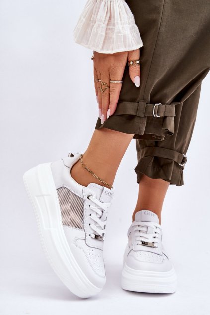 Dámské klasické sportovní boty GOE LL2N4060 Bíle (Veľkosť 37)