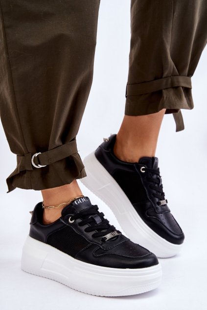 Dámské klasické sportovní boty GOE LL2N4061 Černe (Veľkosť 36)