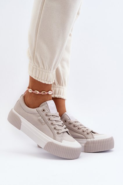 Dámské tenisky na tlusté podrážce Lee Cooper LCW-24-31-2178 šedé (Veľkosť 37)