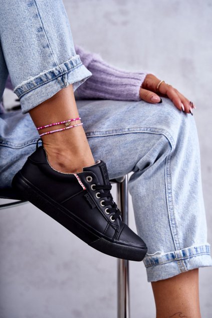 Dámské tenisky Kožené Big Star KK274006 Černá (Veľkosť 37)