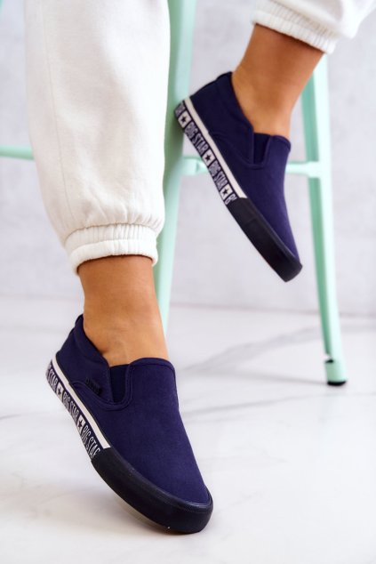 Dámské Tenisky Slip-on Big Star HH274011 Námořnická modré (Veľkosť 37)