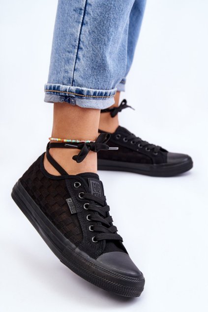 Klasické nízké tenisky Big Star LL274072 černé (Veľkosť 37)