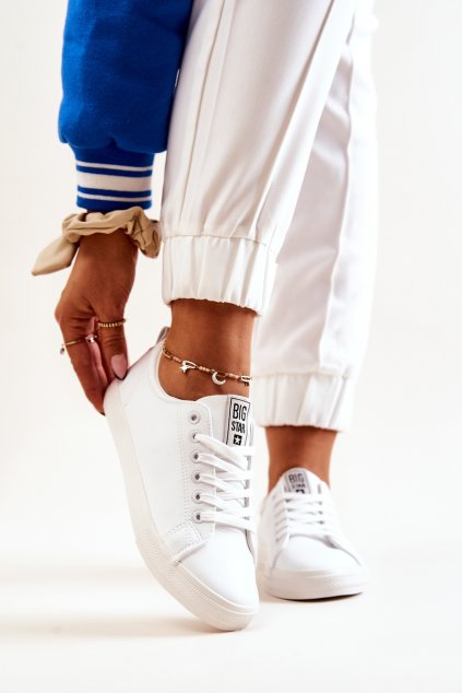 Kožená tenisová obuv Big Star JJ274311 Bílé (Veľkosť 41)