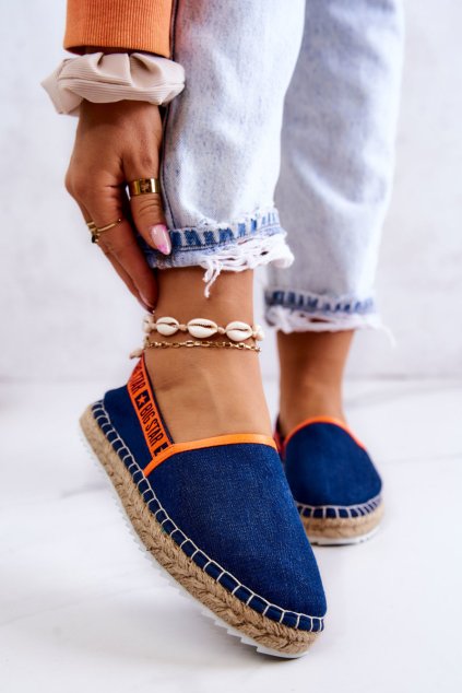 Nazouvací espadrilky Big Star JJ274877 Námořnická modré (Veľkosť 37)