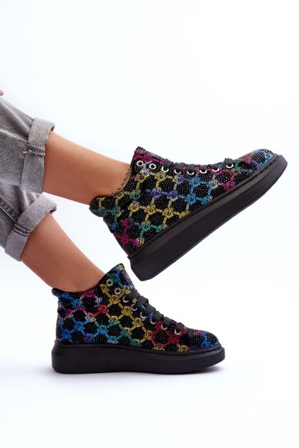 Sportovní Boty Na Platformě Džety GOE MM2N4009 Černé (Veľkosť 36)