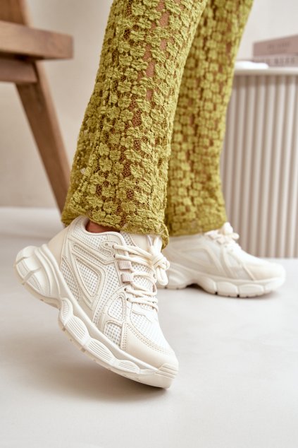 Dámské Sportovní Tenisky Béžové Timoci (Veľkosť 36)