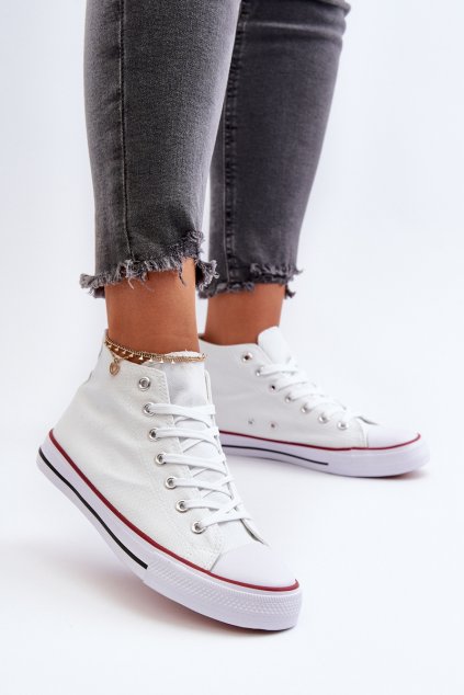 biele Dámske tenisky socerio / B-807 WHITE (Veľkosť 37)