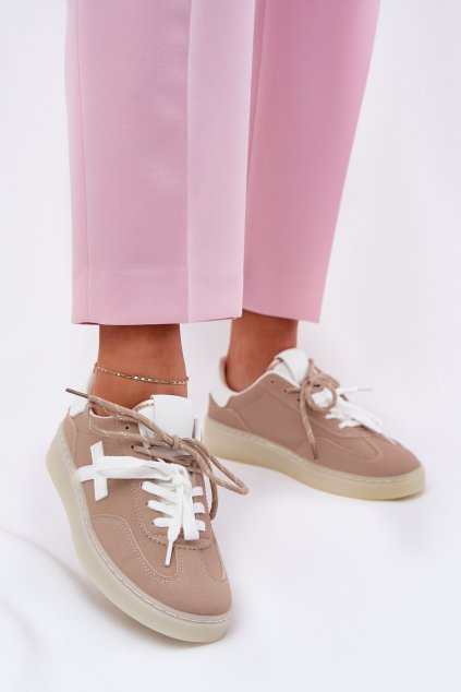 Nízké Dámské Sportovní Boty Béžové Zelevelis (Veľkosť 36)