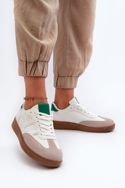 Nízké Dámské Sportovní Tenisky Bílé Uvetta (Veľkosť 36)