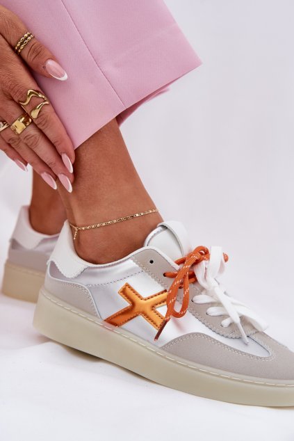 Nízké Dámské Sportovní Boty Stříbrné Zelevelis (Veľkosť 36)