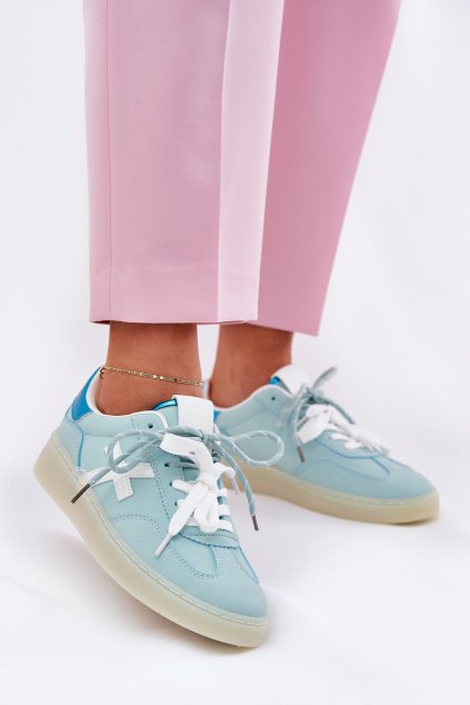 Nízké Dámské Sportovní Boty S Leopardím Vzorem Mint Zelevelis (Veľkosť 36)