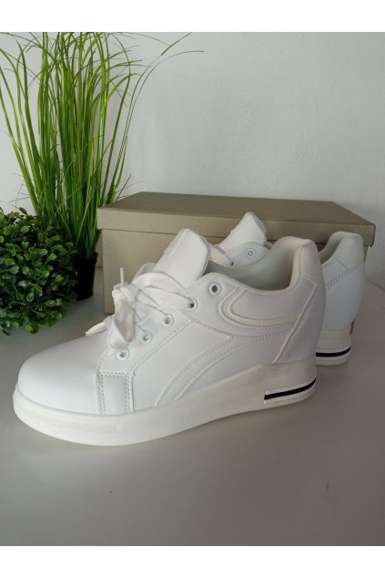 Biele dámske tenisky, kód produktu XW36272 WHITE (Veľkosť 36)