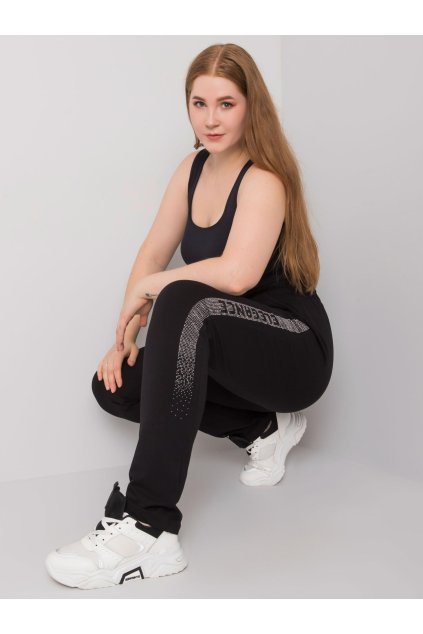 Dámske tepláky plus size RV-DR-6897.53 (Veľkosť 2XL, Farba Tmavá-khaki)