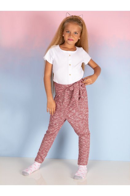 Detské bordové tepláky TY-DR-8731.40 (Veľkosť 128, Farba Granatovo-modrá)