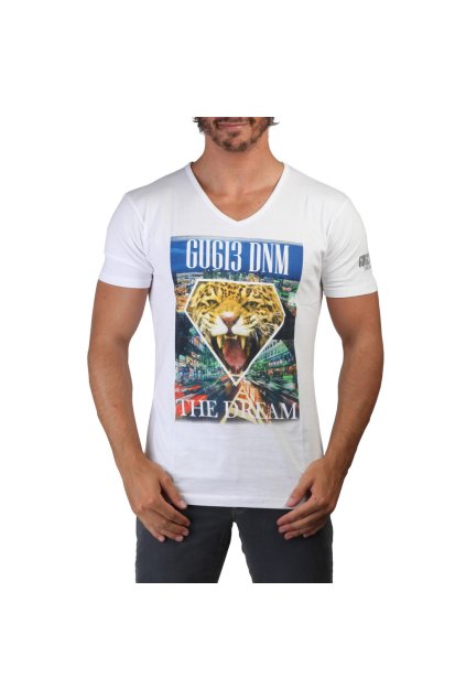 Pánske tričko s krátkym rukávom Geographical Norway Biele (Veľkosť XL,)