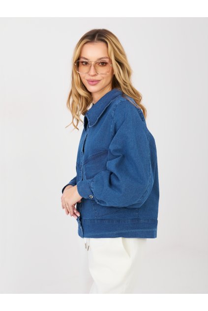 Dámska Bunda farba Tmavo-modrá kód IT-KR-FL10071.09P (Farba Tmavo-modrá, Veľkosť ONE SIZE)