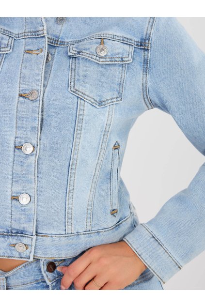 Dámska Bunda farba Svetlo-modrá kód VM-KR-C1132.55 (Farba Svetlo-modrá, Veľkosť XS)