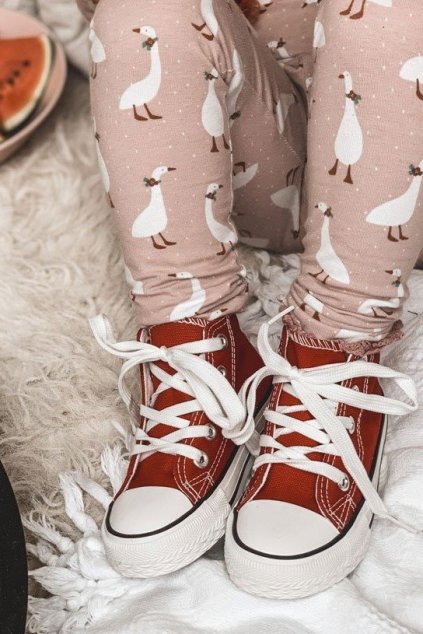 Detské vysoké tenisky červené filemon / 80090-C RED (Veľkosť 19)