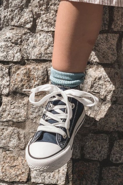 Detské vysoké tenisky tmavo modré filemon / 80090-D NAVY (Veľkosť 20)