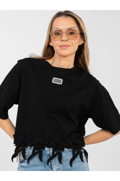 Dámska blúzka over size čierna IT-BZ-JL15.70 (Farba Čierna, Veľkosť ONE SIZE)