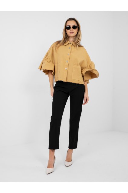 Dámska Bunda farba Hnedá camel kód IT-KR-FL9998.85 (Farba Hnedá camel, Veľkosť ONE SIZE)