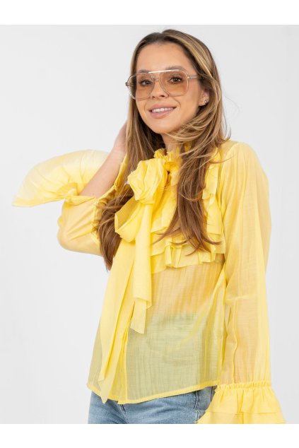 Dámske Košeľa farba Žltá kód IT-KS-28882.03 (Farba Žltá, Veľkosť ONE SIZE)